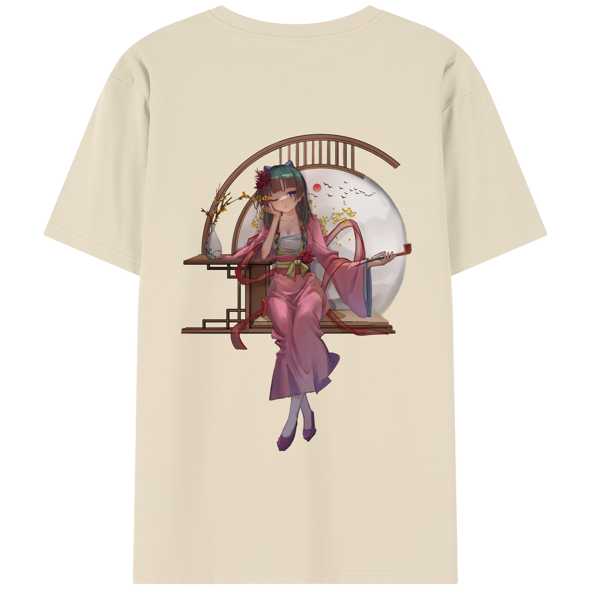 （画像用） 薬屋のひとりごと The Apothecary Diaries 綿100％半袖Tシャツ（背面プリント）