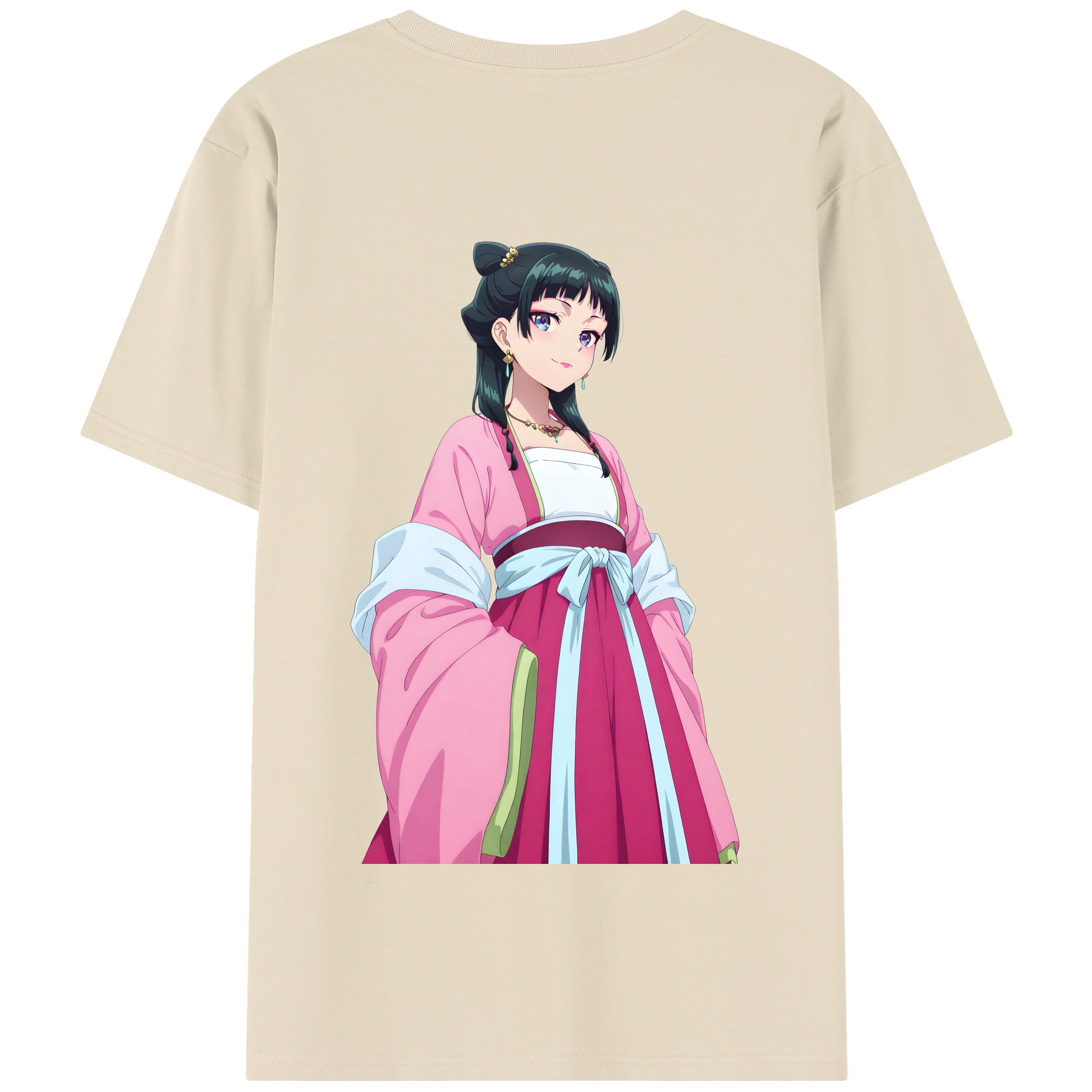 （画像用） 薬屋のひとりごと The Apothecary Diaries 綿100％半袖Tシャツ（背面プリント）