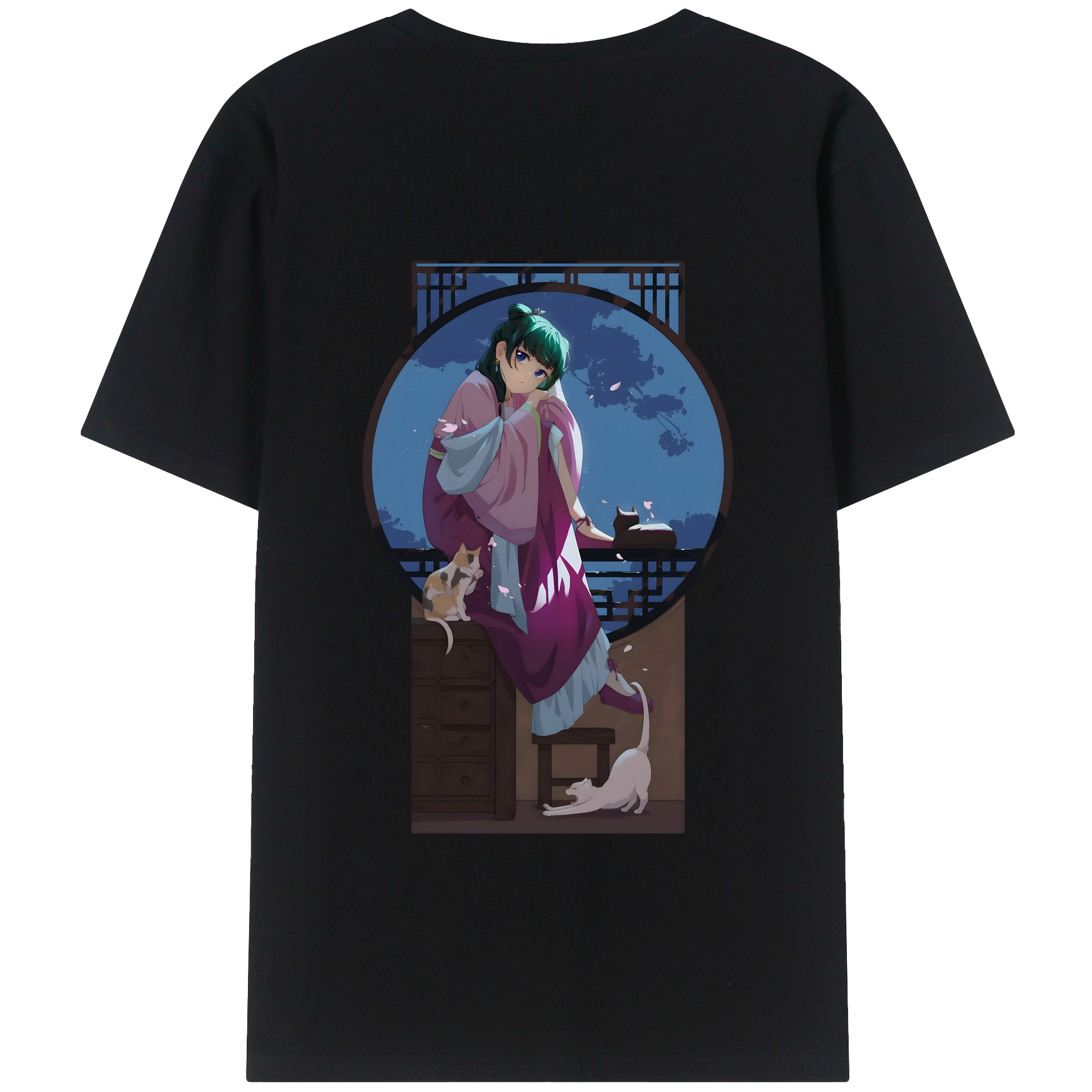 （画像用） 薬屋のひとりごと The Apothecary Diaries 綿100％半袖Tシャツ（背面プリント）