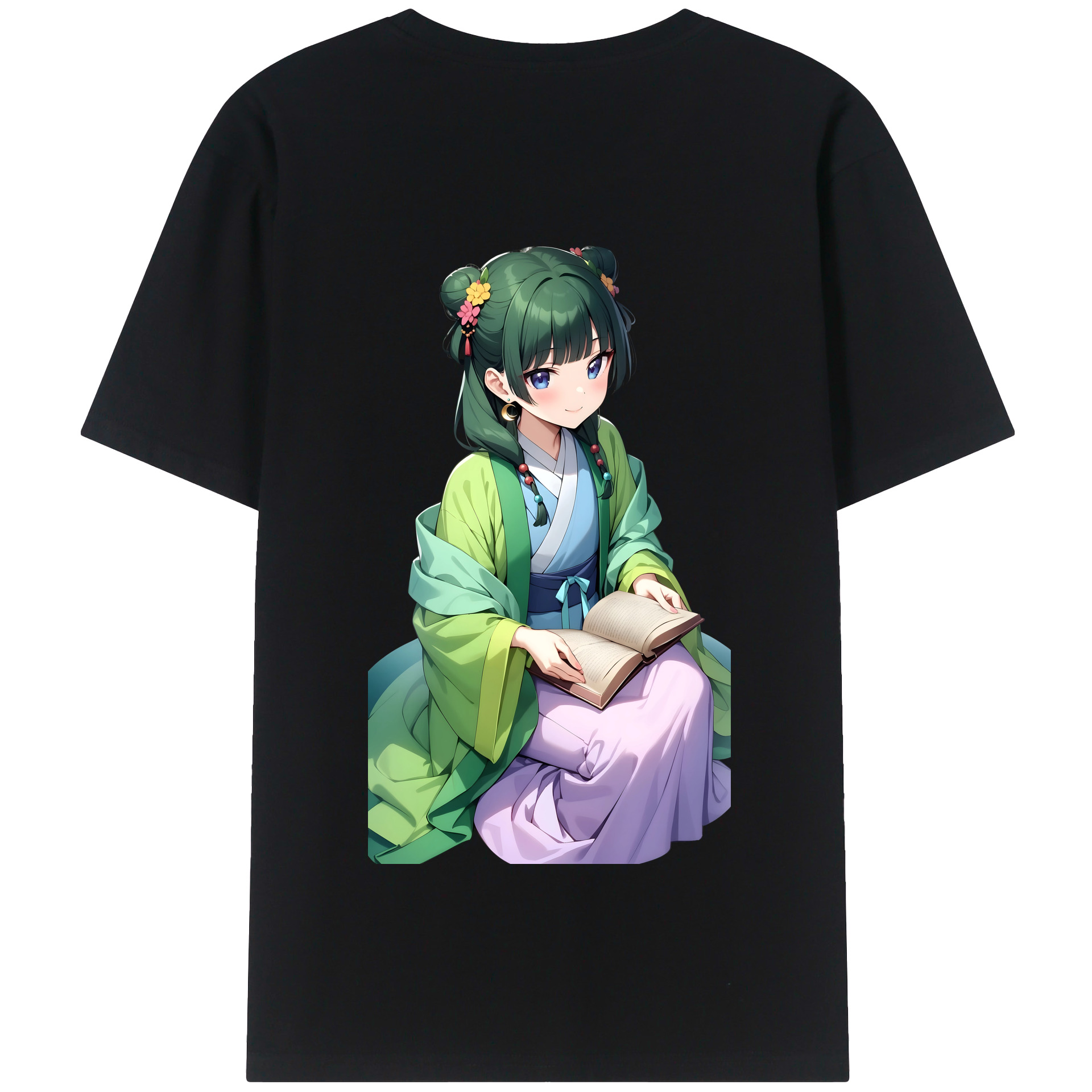 （画像用） 薬屋のひとりごと The Apothecary Diaries 綿100％半袖Tシャツ（背面プリント）