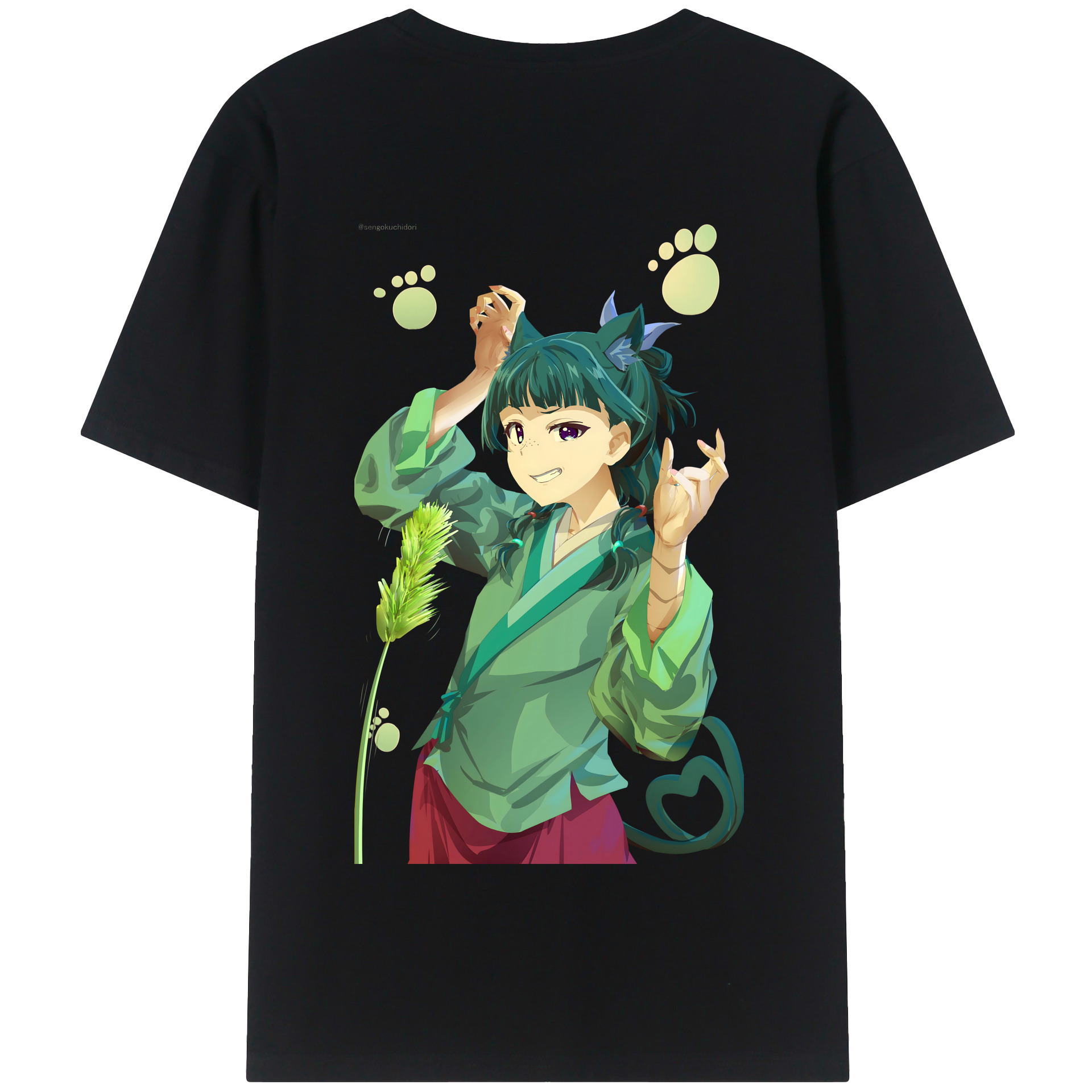 （画像用） 薬屋のひとりごと The Apothecary Diaries 綿100％半袖Tシャツ（背面プリント）