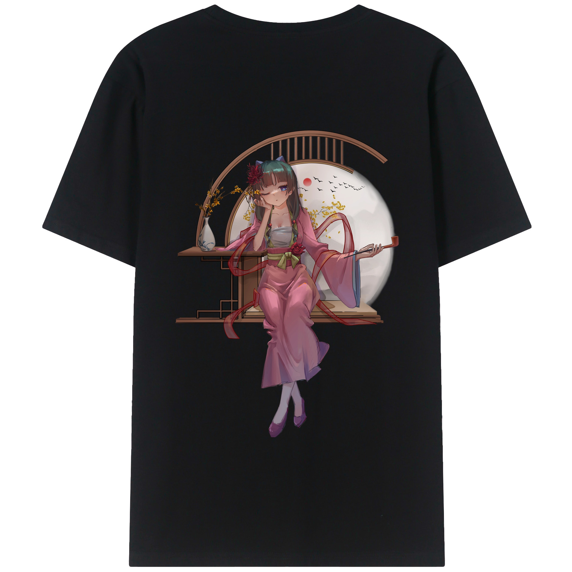 （画像用） 薬屋のひとりごと The Apothecary Diaries 綿100％半袖Tシャツ（背面プリント）