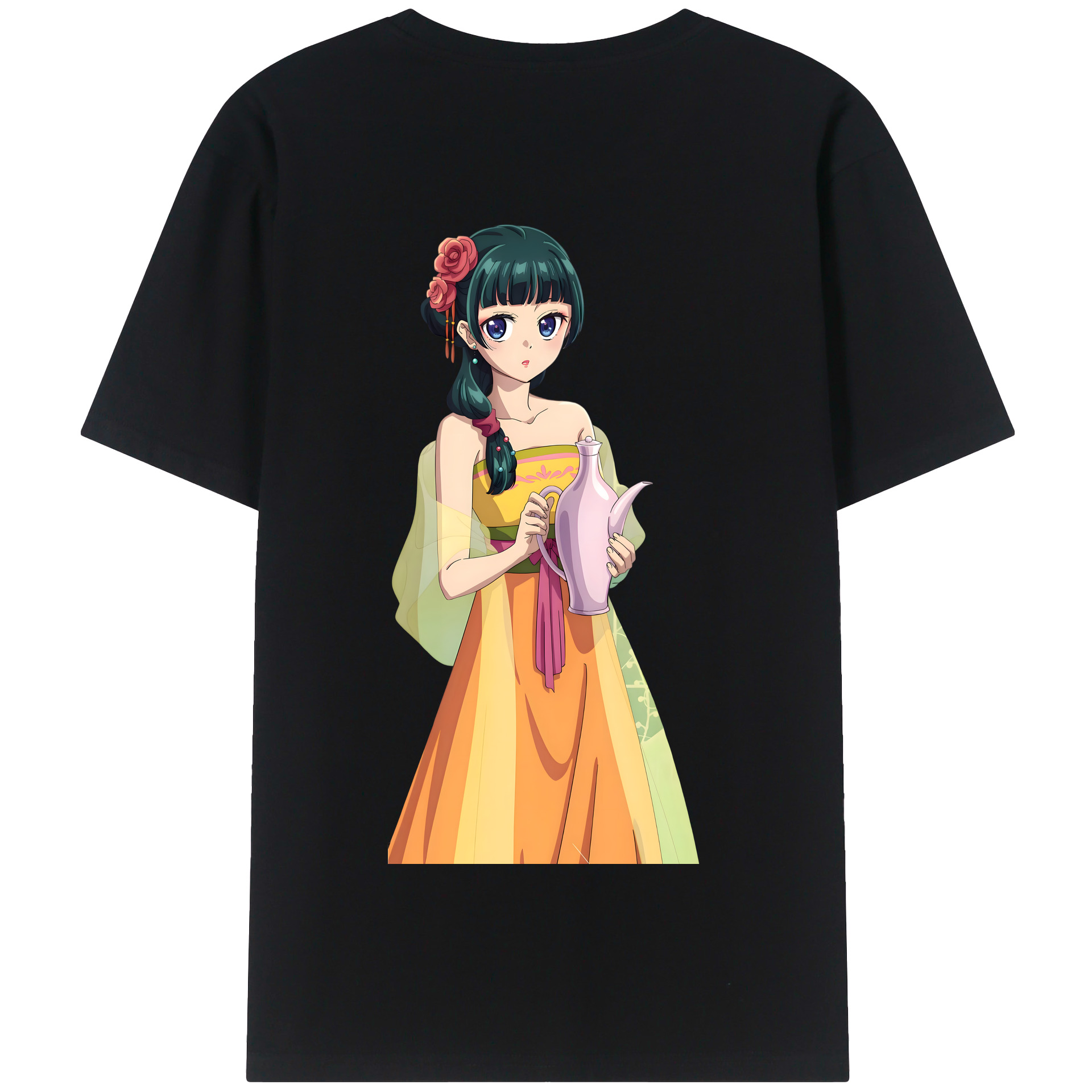 （画像用） 薬屋のひとりごと The Apothecary Diaries 綿100％半袖Tシャツ（背面プリント）