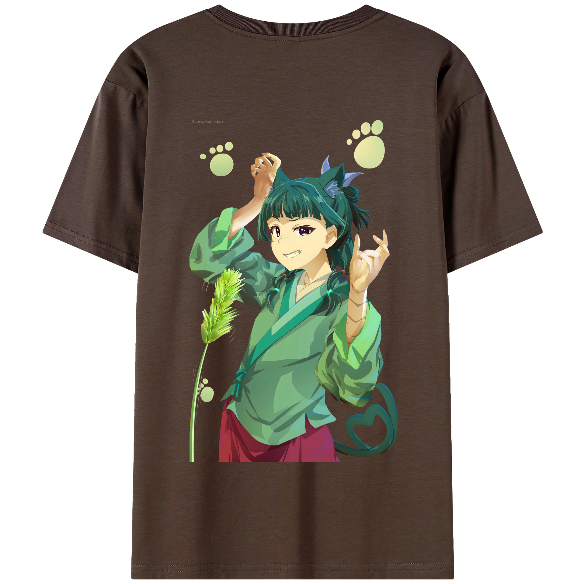 （画像用） 薬屋のひとりごと The Apothecary Diaries 綿100％半袖Tシャツ（背面プリント）
