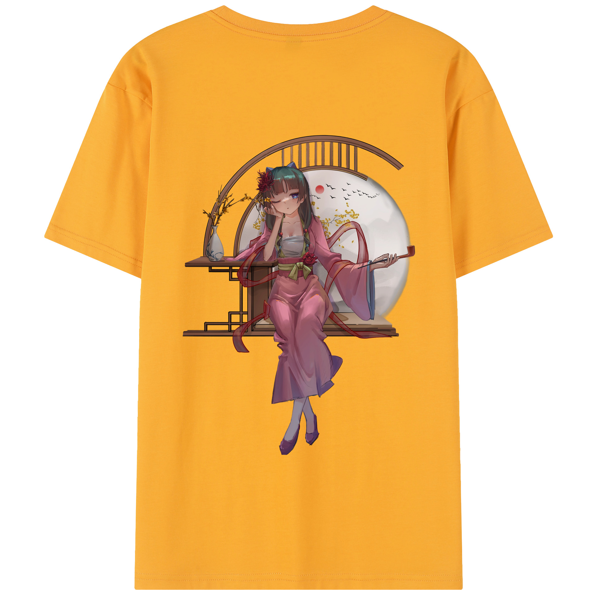 （画像用） 薬屋のひとりごと The Apothecary Diaries 綿100％半袖Tシャツ（背面プリント）