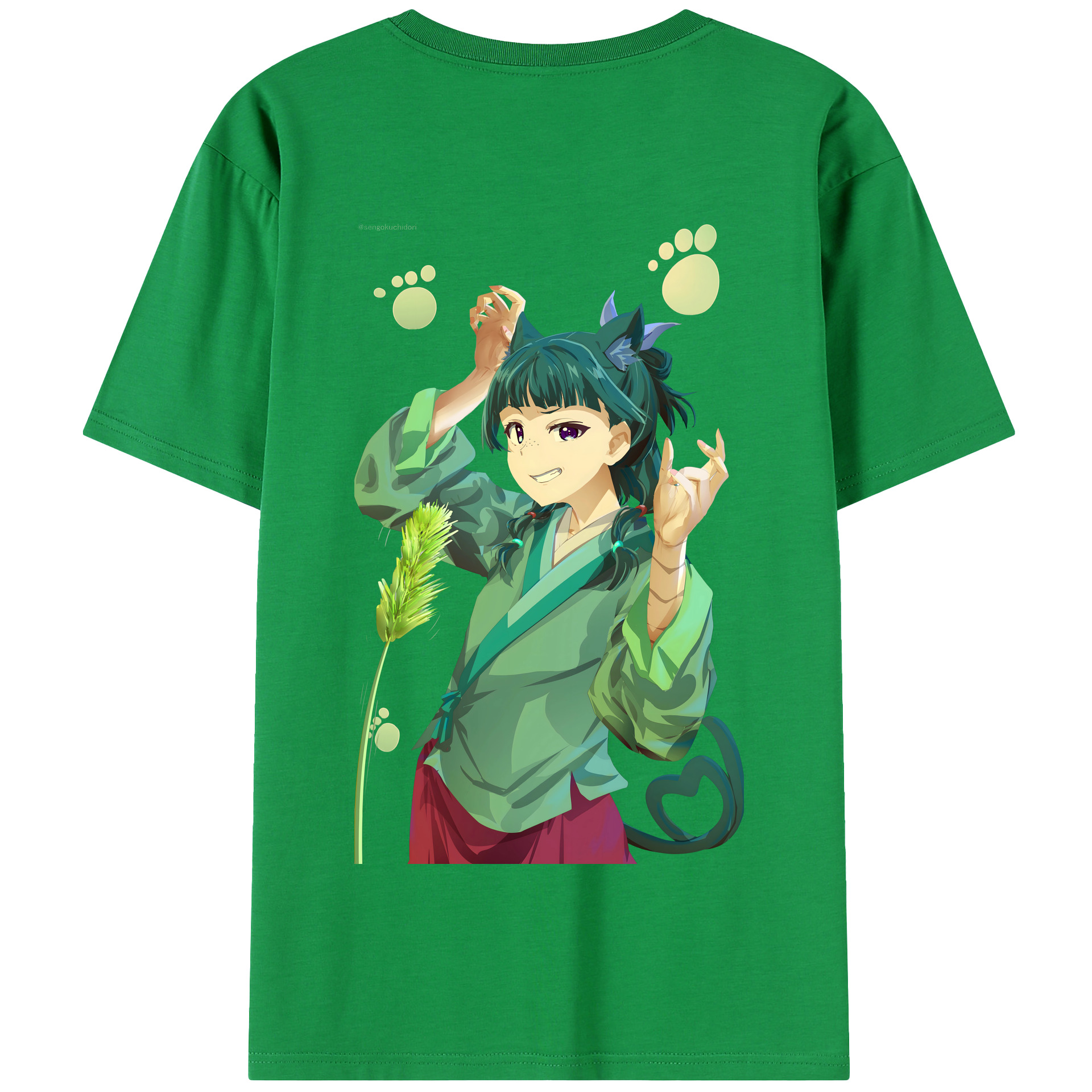（画像用） 薬屋のひとりごと The Apothecary Diaries 綿100％半袖Tシャツ（背面プリント）