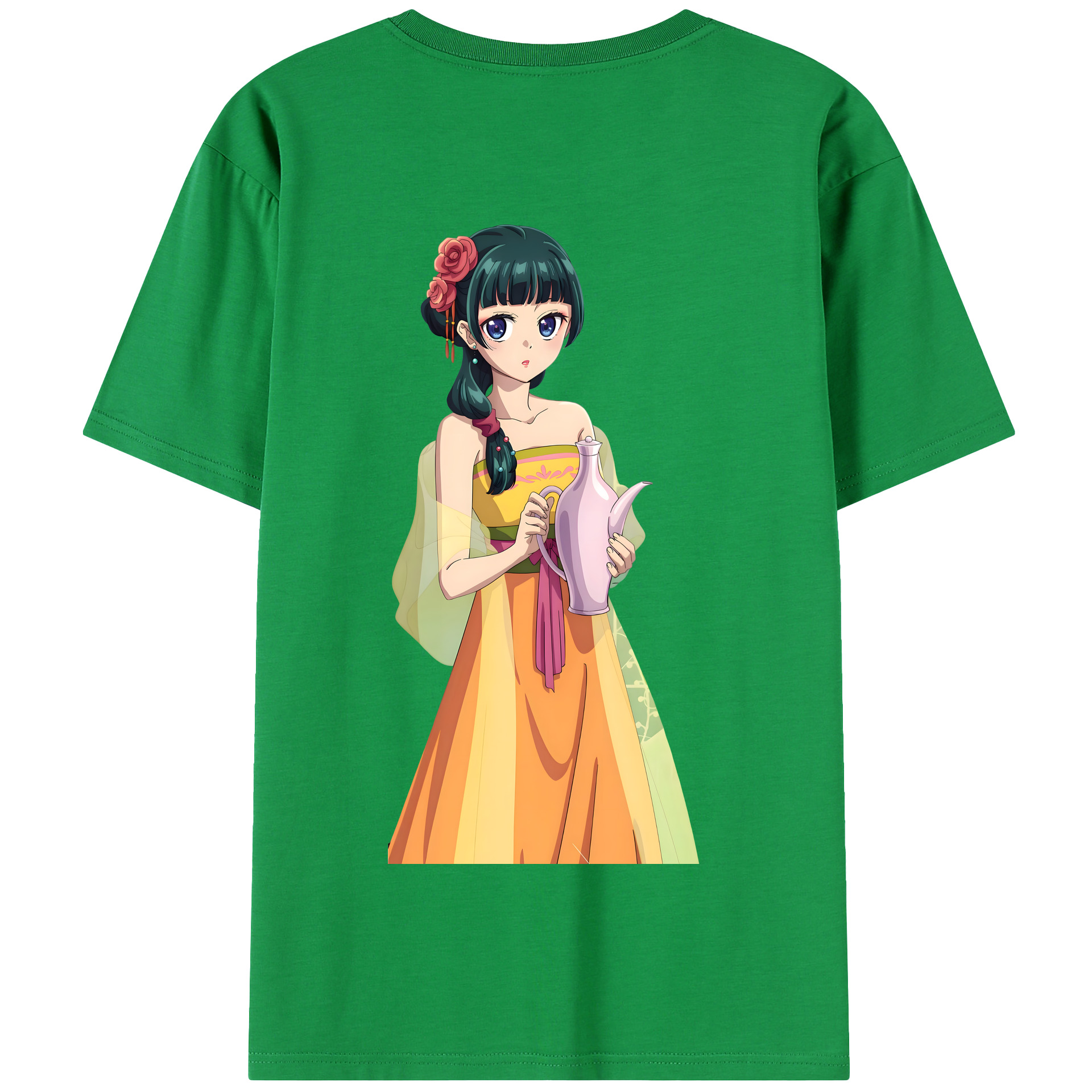 （画像用） 薬屋のひとりごと The Apothecary Diaries 綿100％半袖Tシャツ（背面プリント）