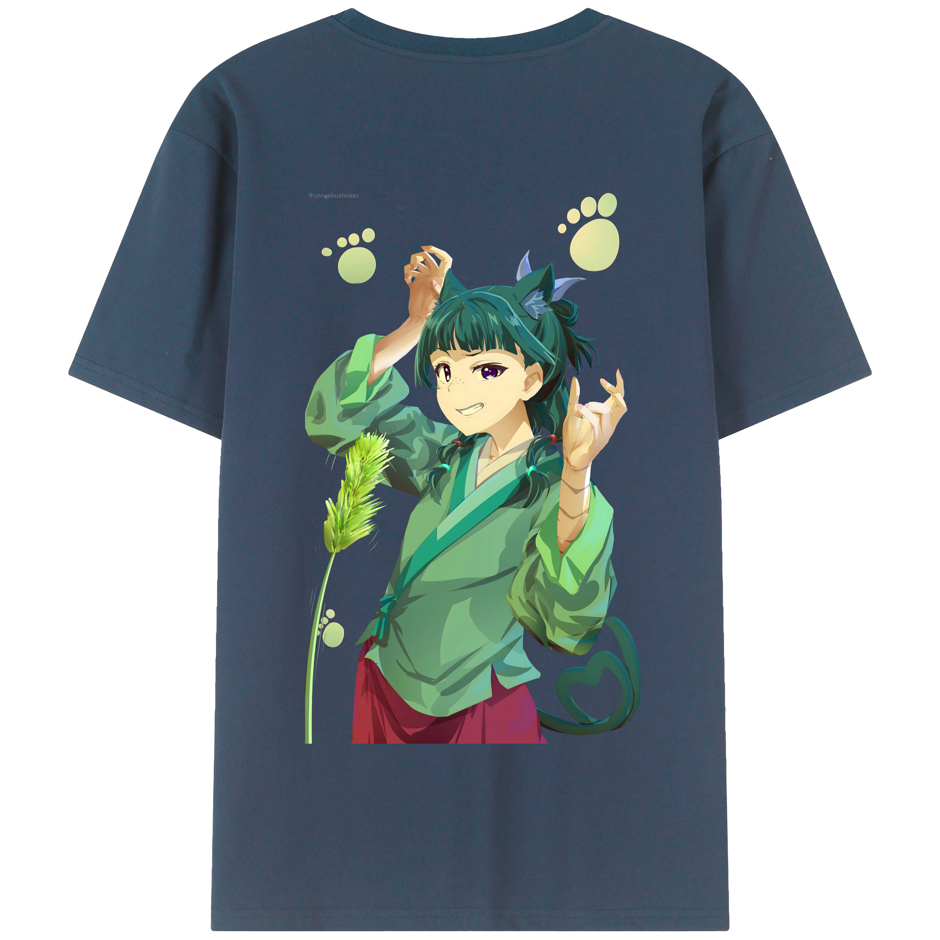 （画像用） 薬屋のひとりごと The Apothecary Diaries 綿100％半袖Tシャツ（背面プリント）