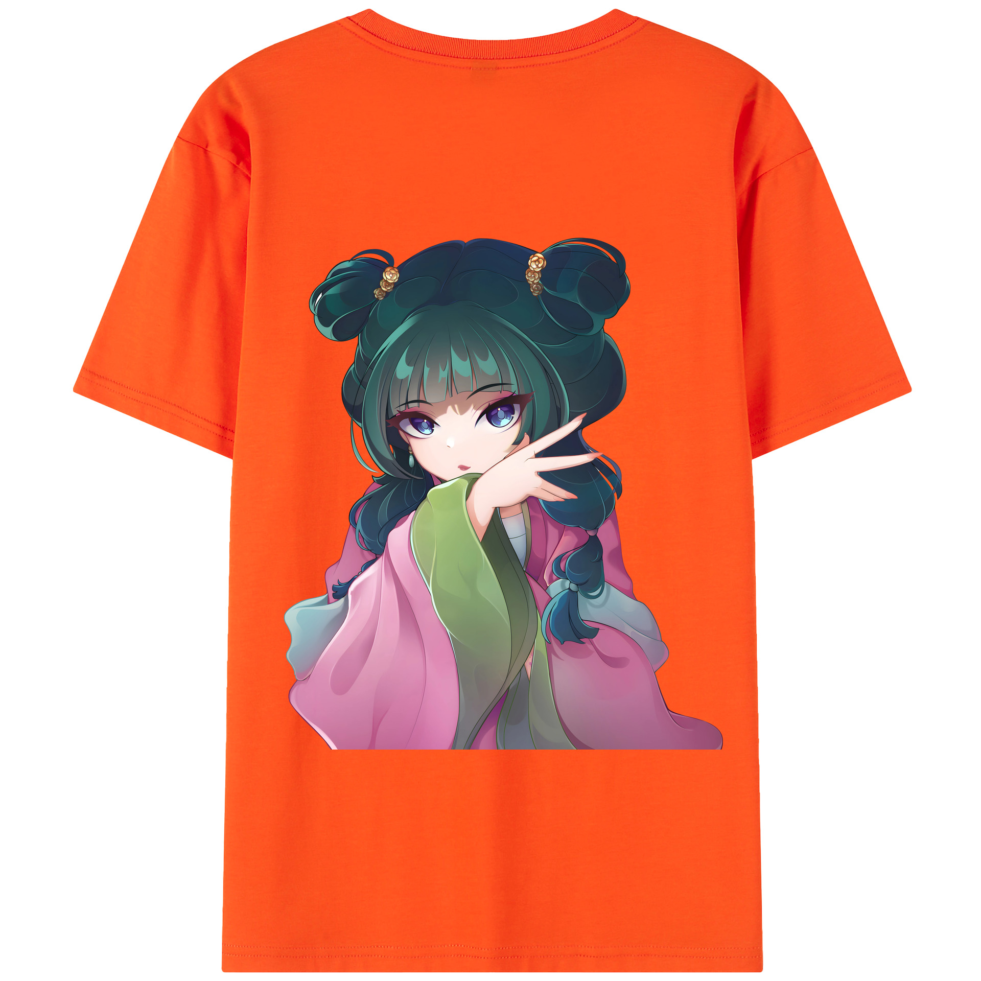 （画像用） 薬屋のひとりごと The Apothecary Diaries 綿100％半袖Tシャツ（背面プリント）
