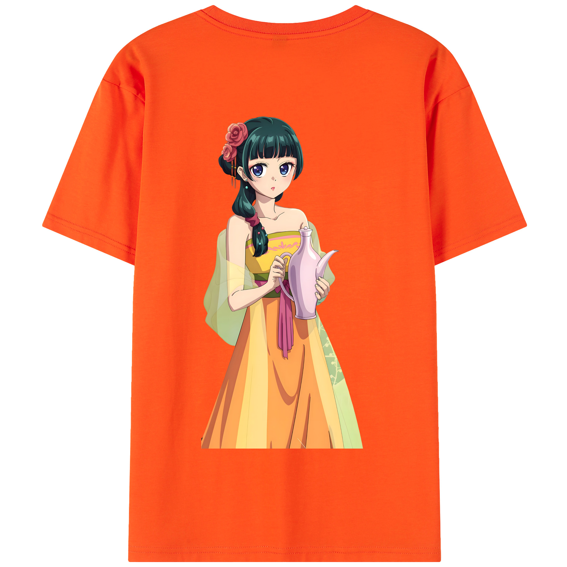 （画像用） 薬屋のひとりごと The Apothecary Diaries 綿100％半袖Tシャツ（背面プリント）