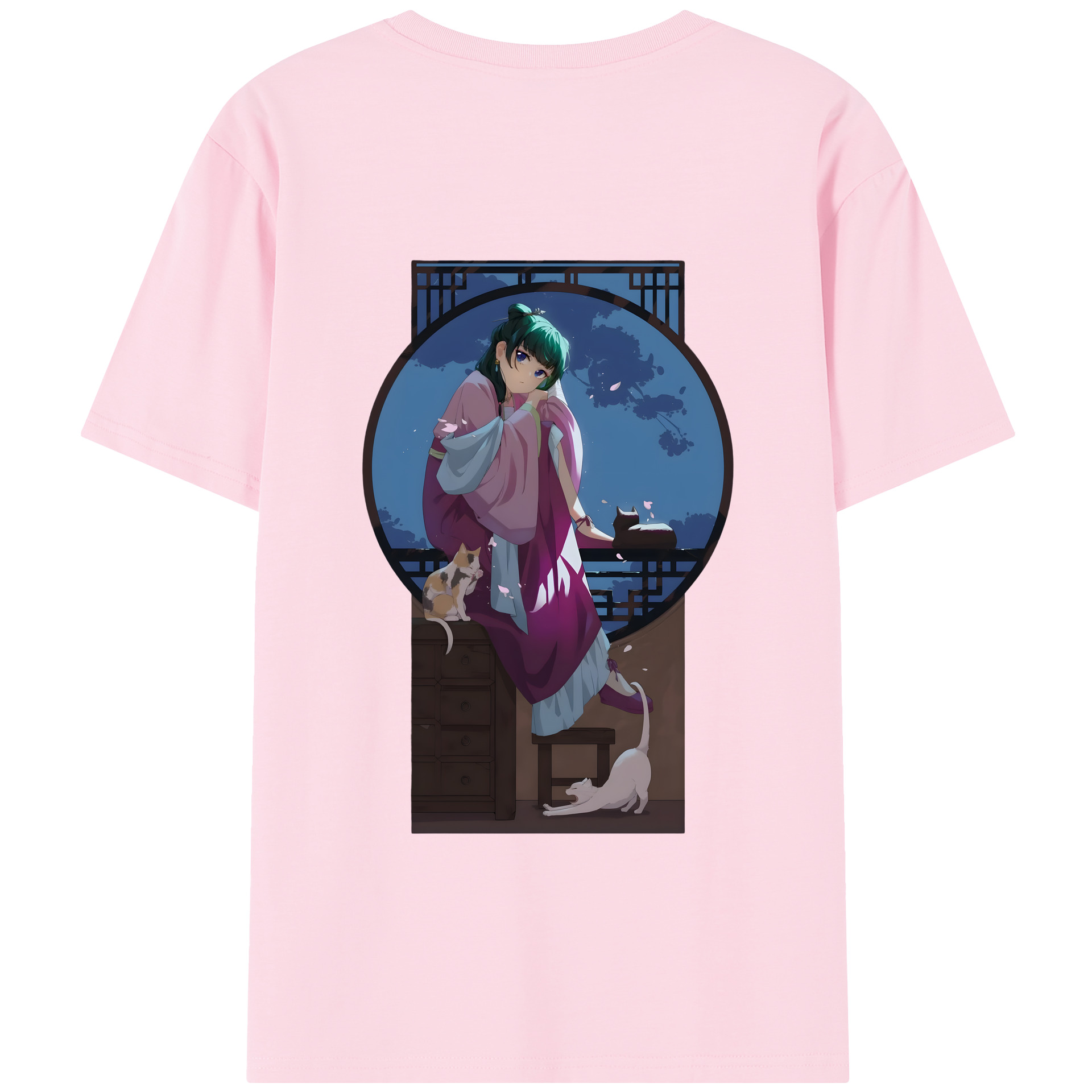（画像用） 薬屋のひとりごと The Apothecary Diaries 綿100％半袖Tシャツ（背面プリント）