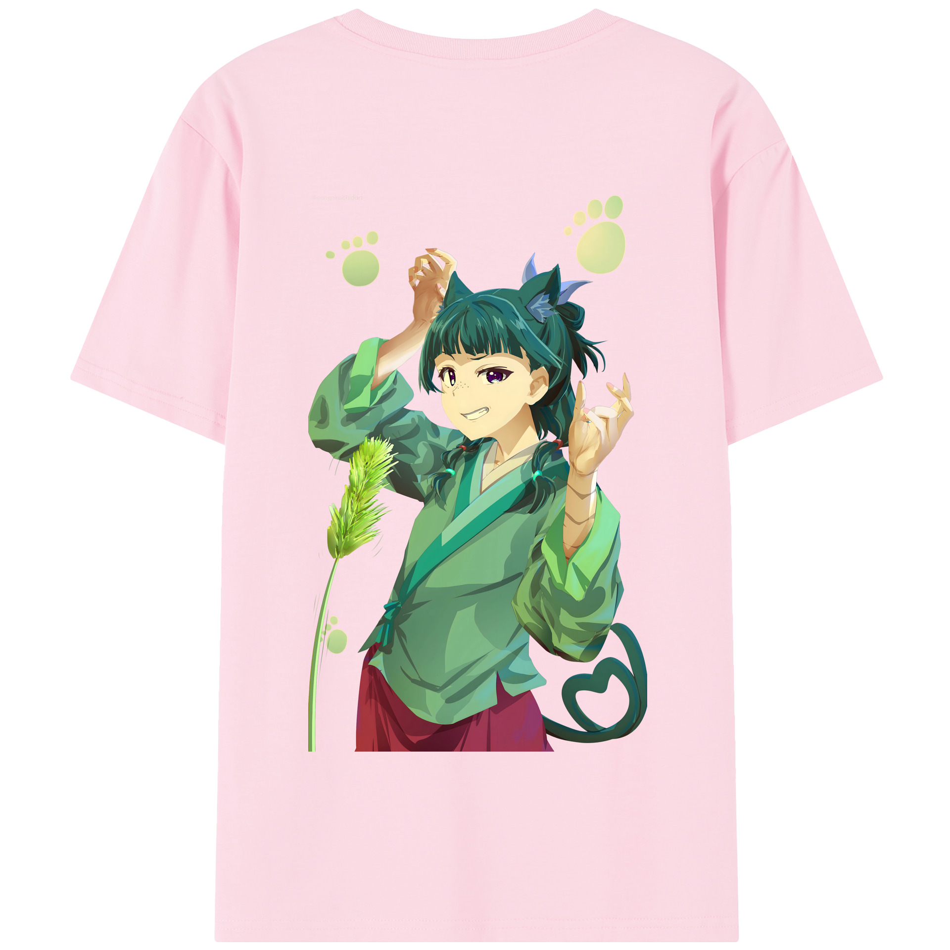 （画像用） 薬屋のひとりごと The Apothecary Diaries 綿100％半袖Tシャツ（背面プリント）