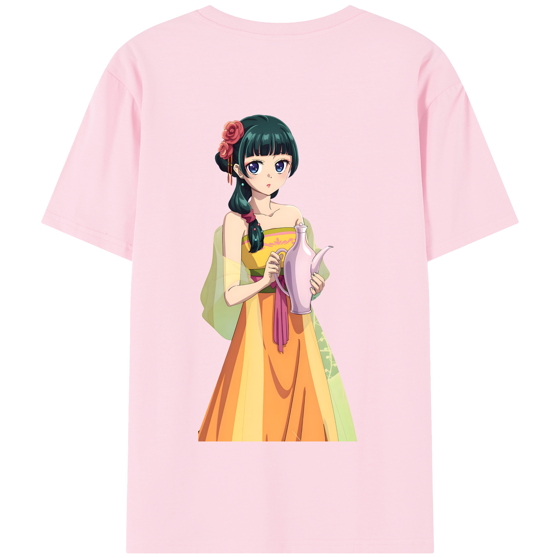 （画像用） 薬屋のひとりごと The Apothecary Diaries 綿100％半袖Tシャツ（背面プリント）