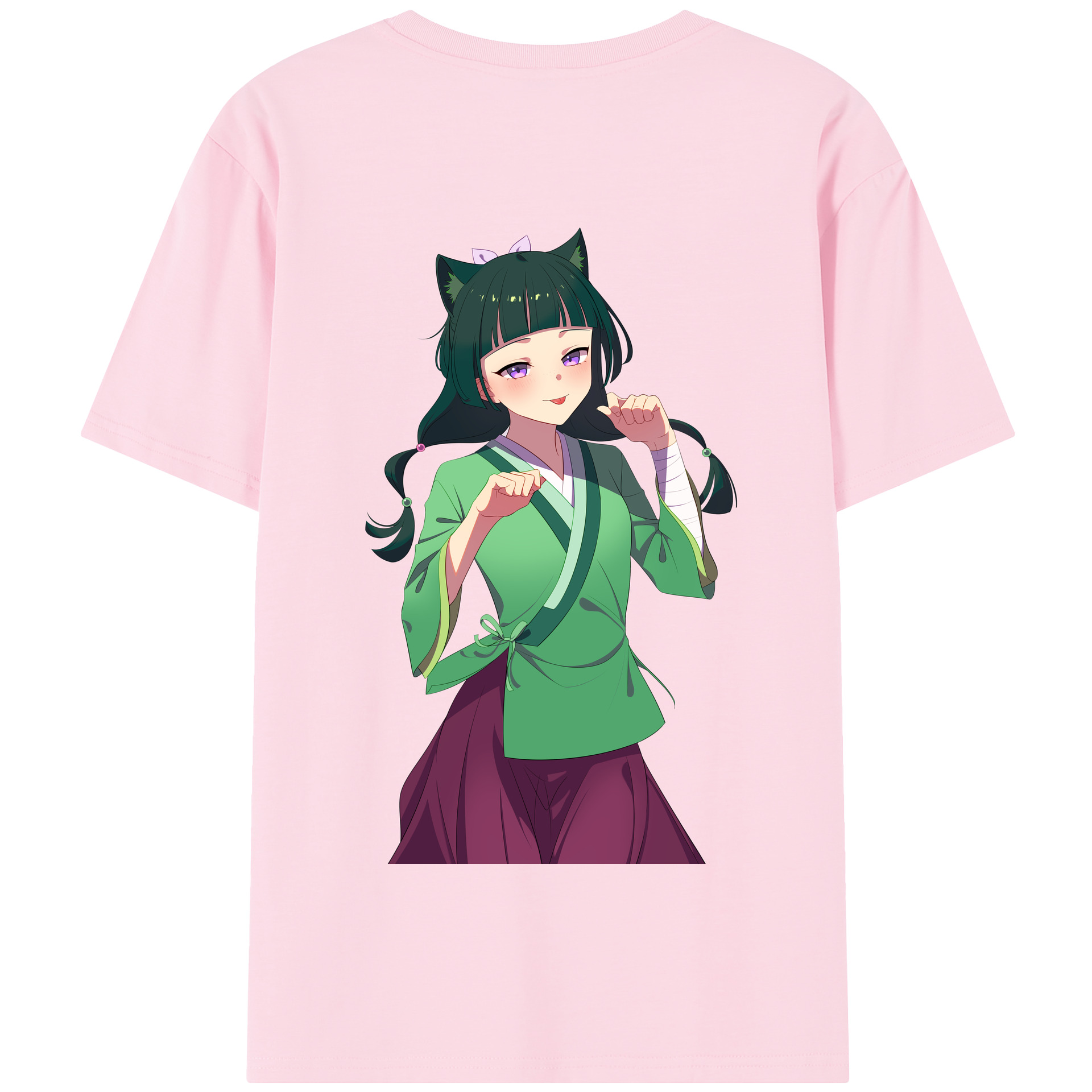 （画像用） 薬屋のひとりごと The Apothecary Diaries 綿100％半袖Tシャツ（背面プリント）
