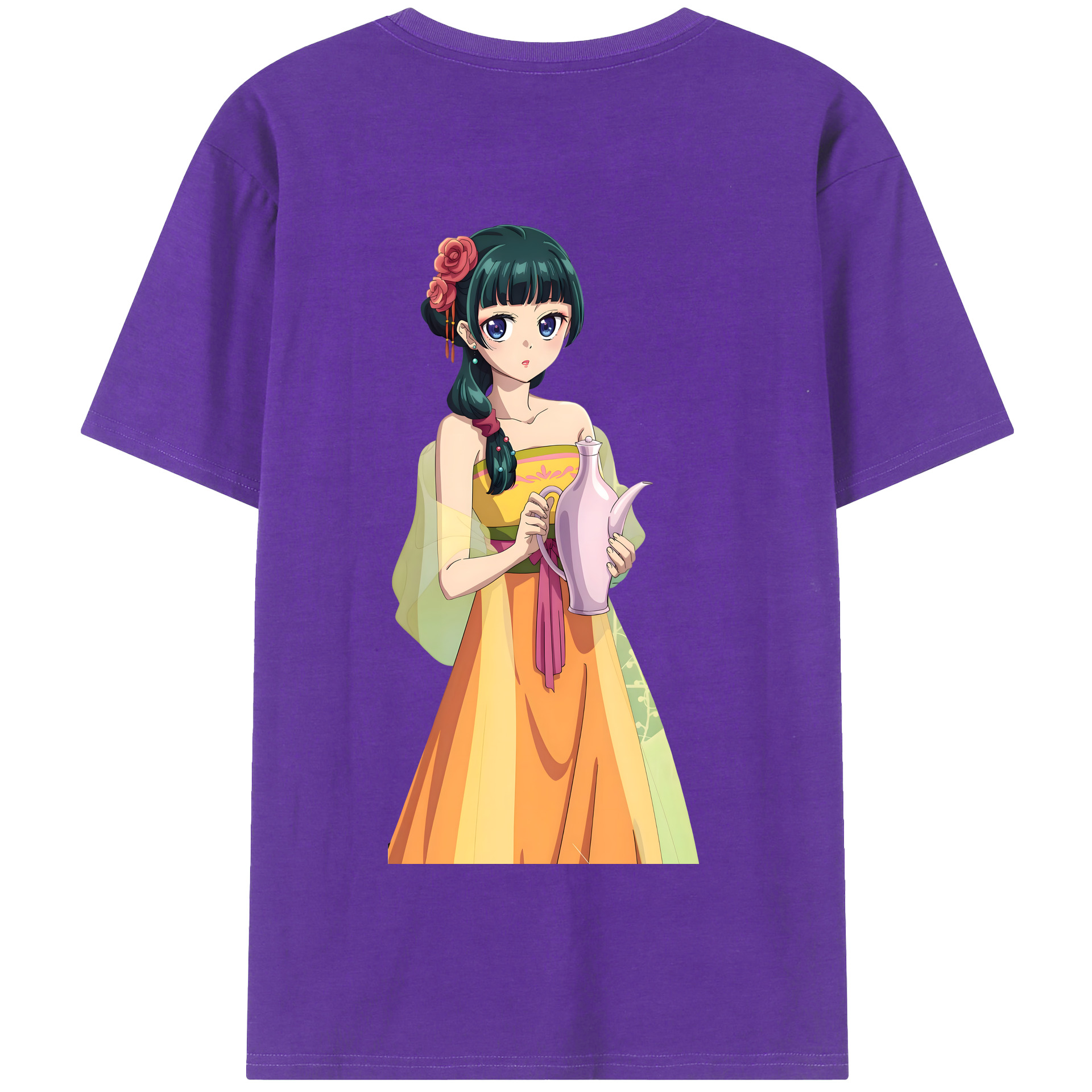 （画像用） 薬屋のひとりごと The Apothecary Diaries 綿100％半袖Tシャツ（背面プリント）