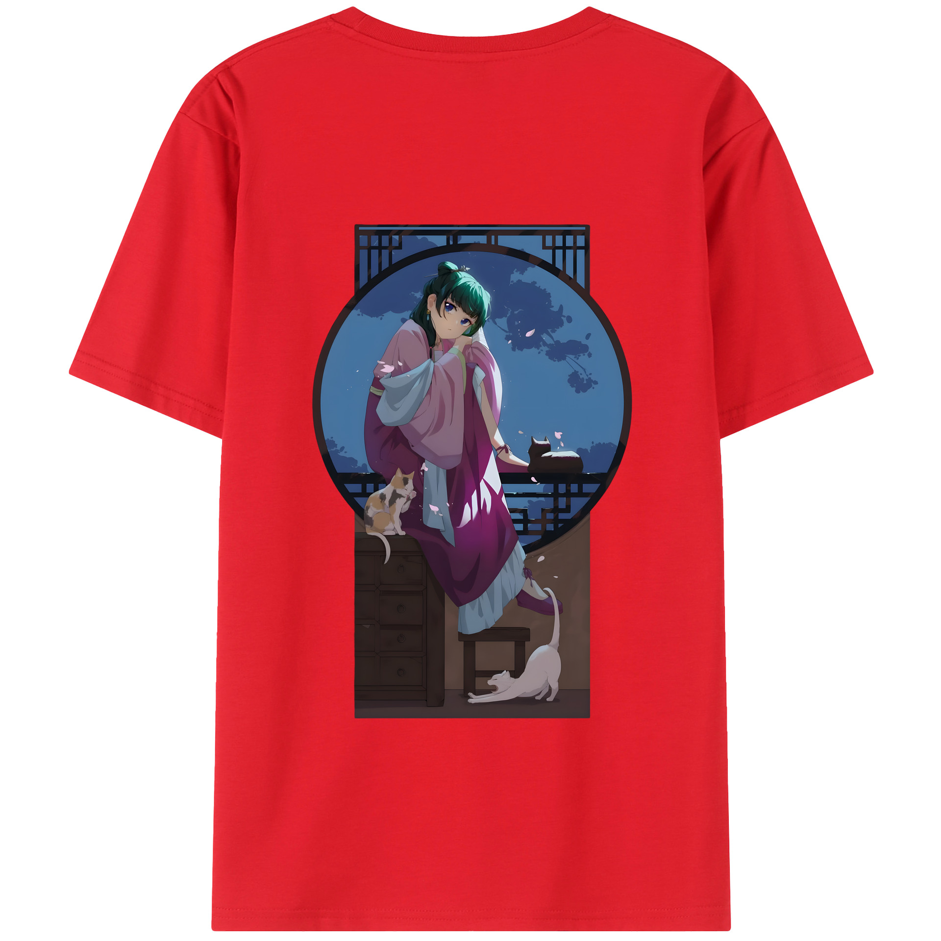 （画像用） 薬屋のひとりごと The Apothecary Diaries 綿100％半袖Tシャツ（背面プリント）
