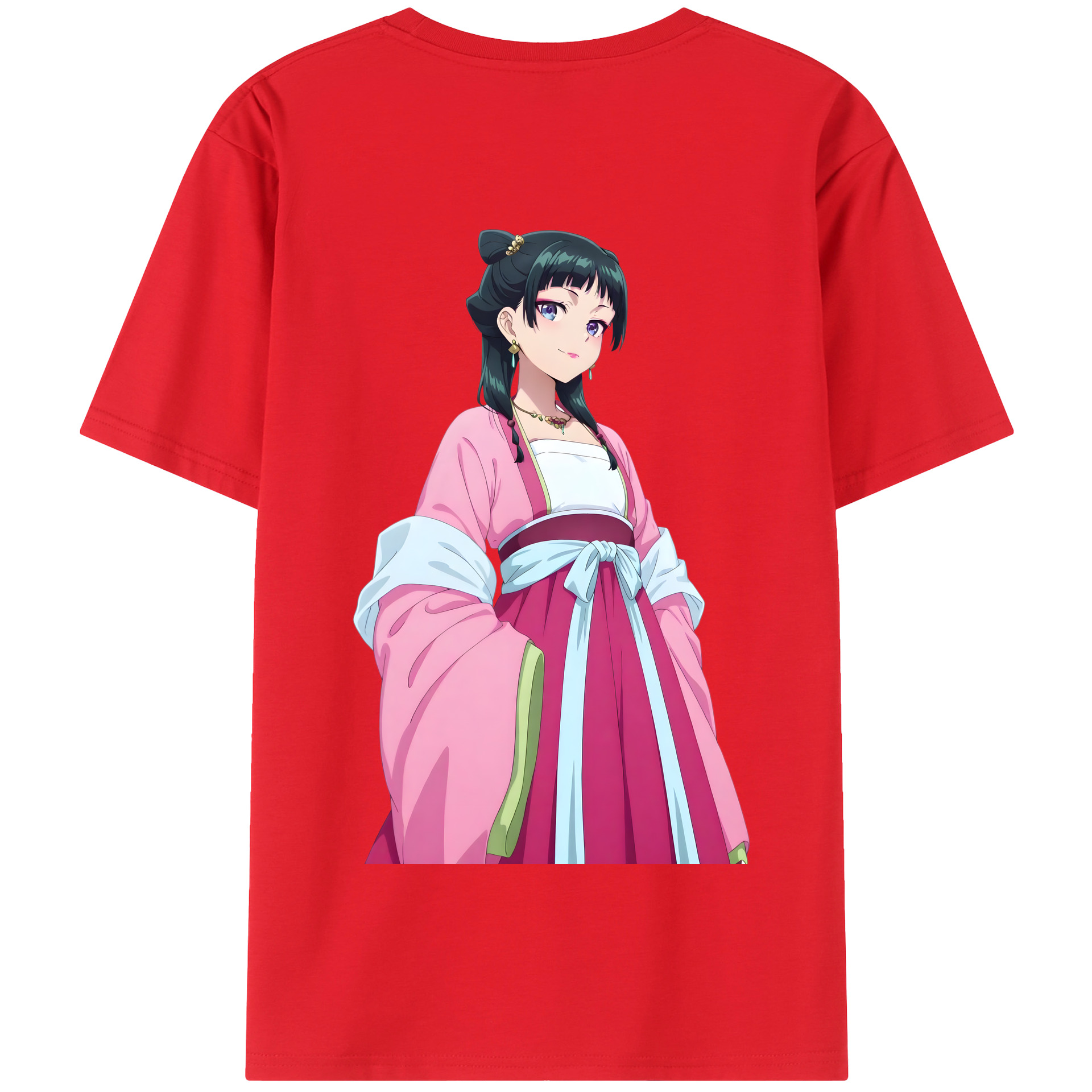 （画像用） 薬屋のひとりごと The Apothecary Diaries 綿100％半袖Tシャツ（背面プリント）