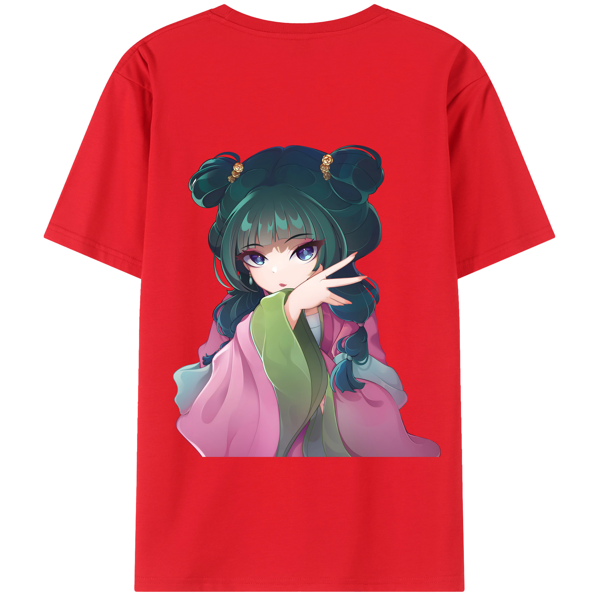 （画像用） 薬屋のひとりごと The Apothecary Diaries 綿100％半袖Tシャツ（背面プリント）