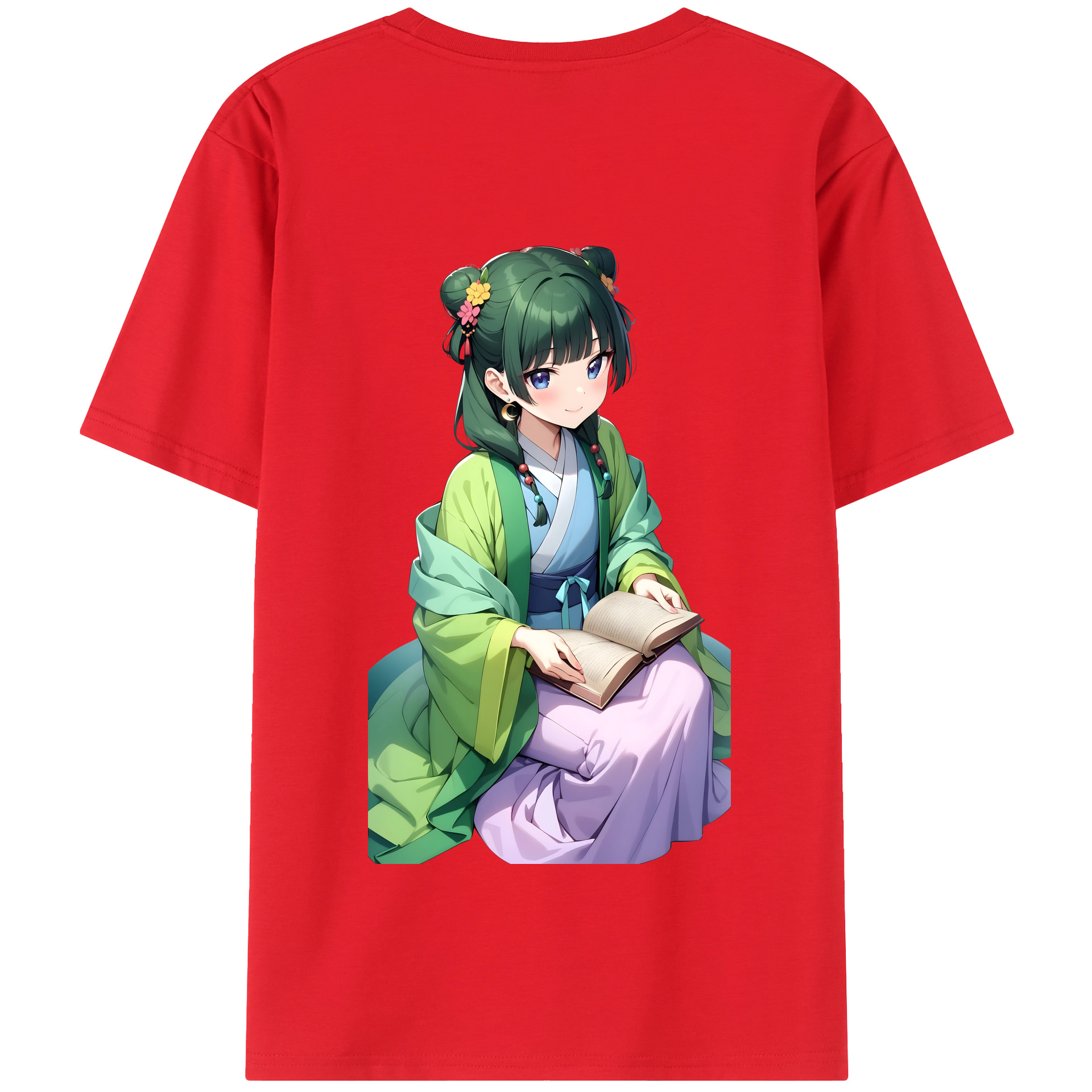 （画像用） 薬屋のひとりごと The Apothecary Diaries 綿100％半袖Tシャツ（背面プリント）