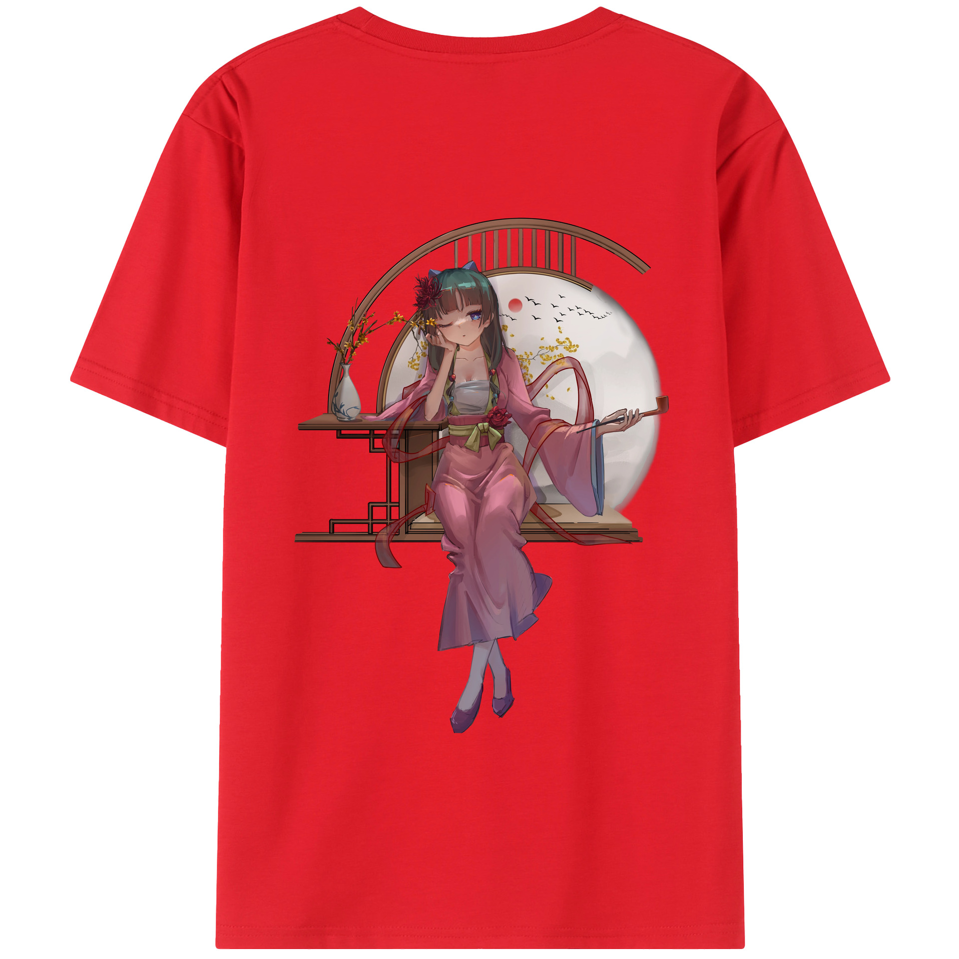 （画像用） 薬屋のひとりごと The Apothecary Diaries 綿100％半袖Tシャツ（背面プリント）
