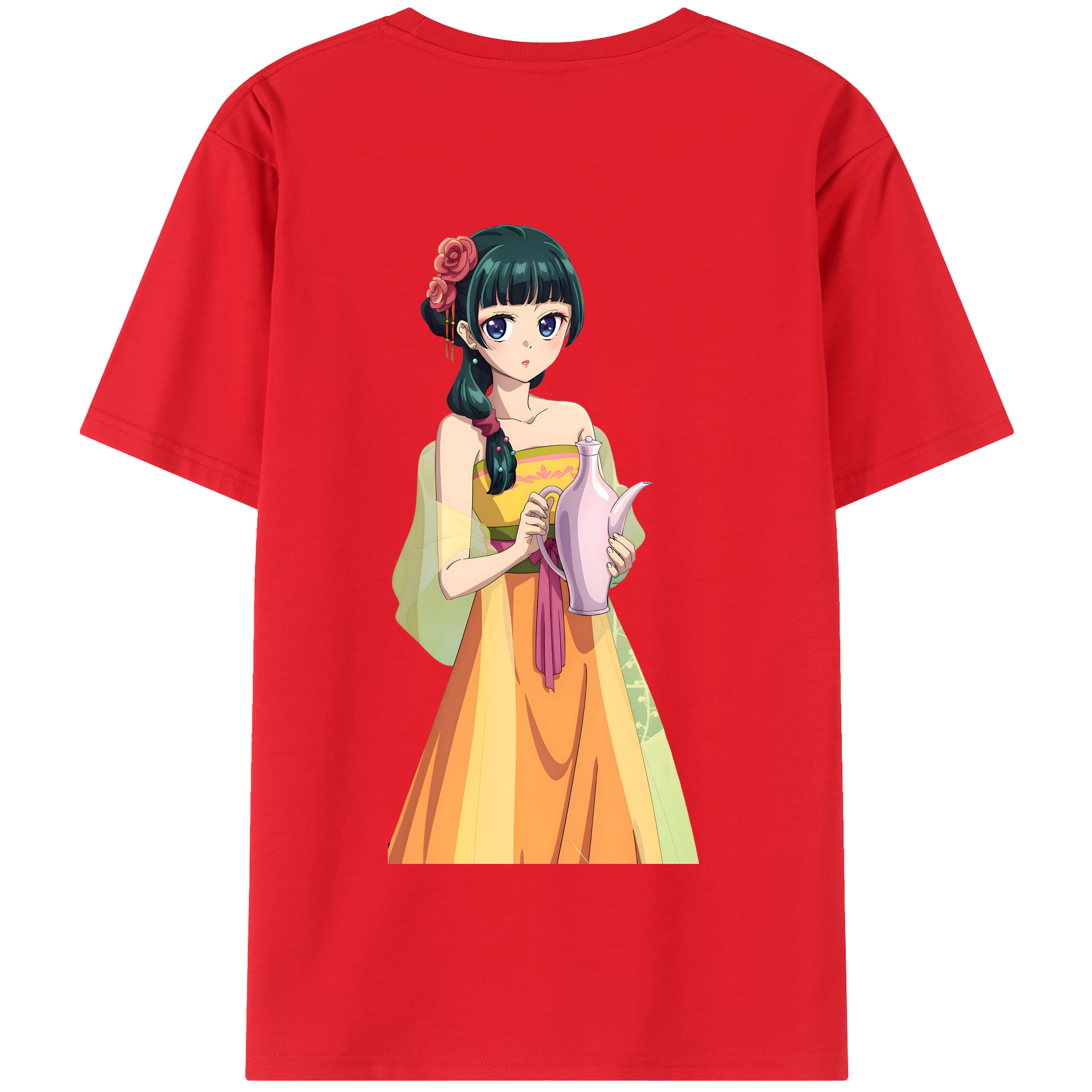 （画像用） 薬屋のひとりごと The Apothecary Diaries 綿100％半袖Tシャツ（背面プリント）