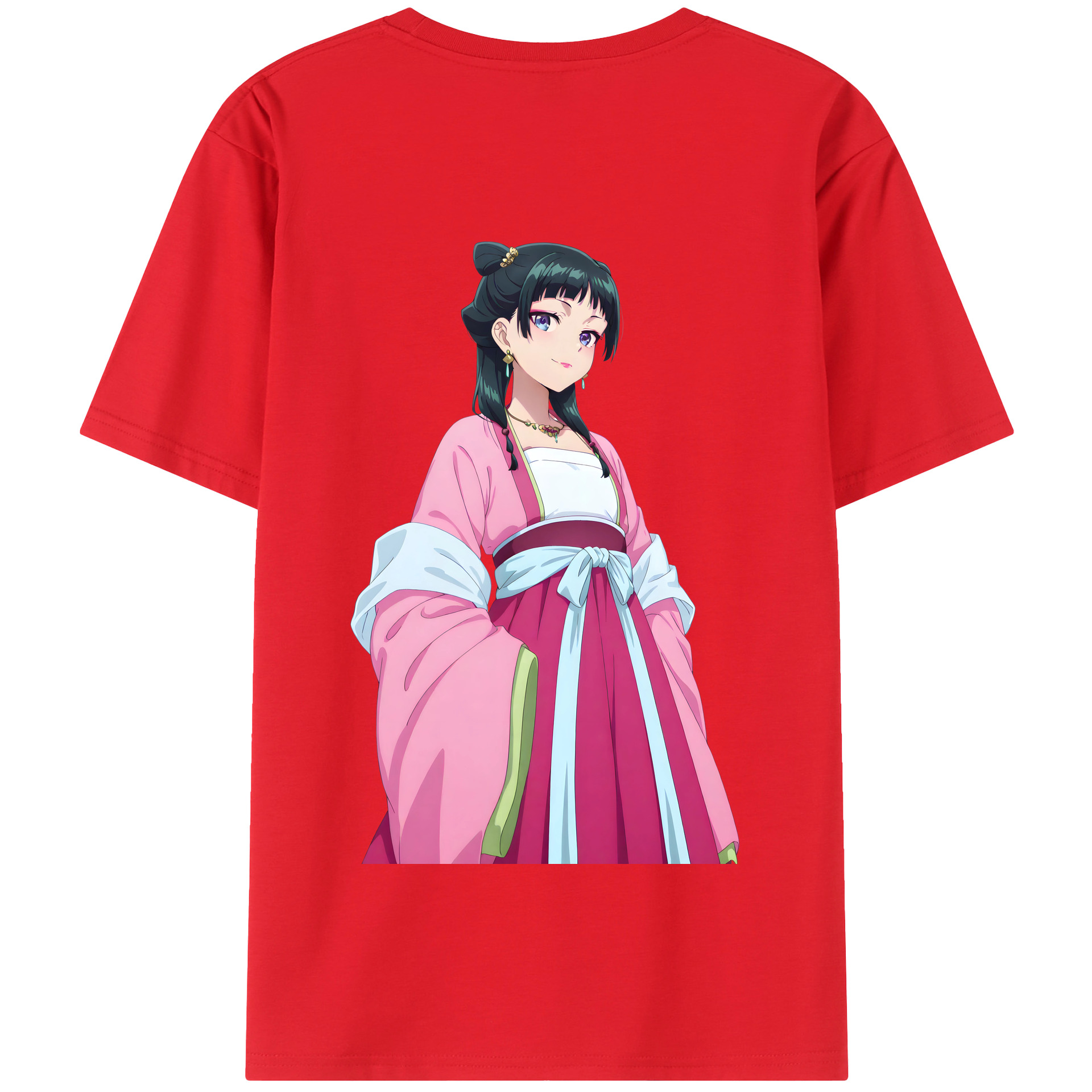 （画像用） 薬屋のひとりごと The Apothecary Diaries 綿100％半袖Tシャツ（背面プリント）