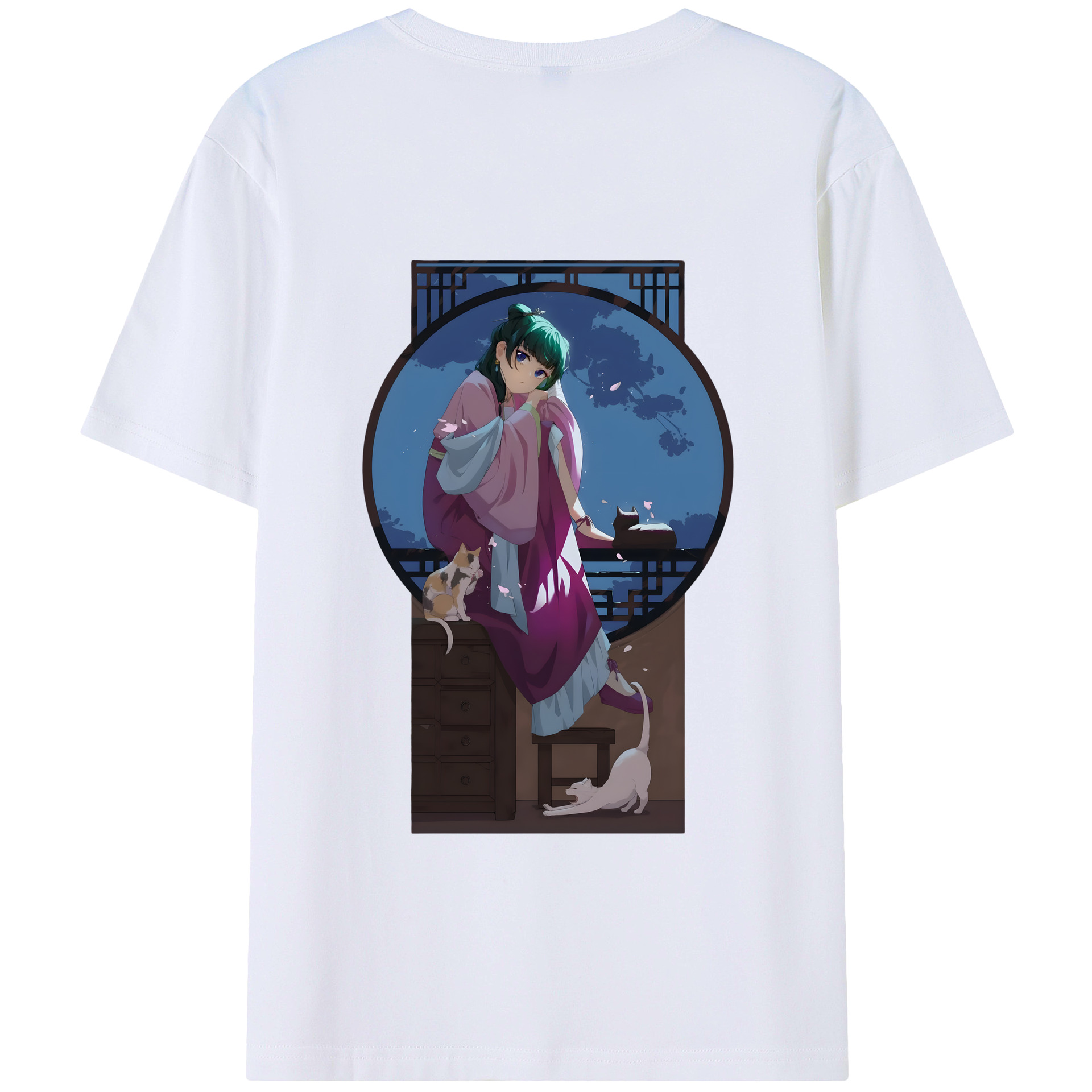 （画像用） 薬屋のひとりごと The Apothecary Diaries 綿100％半袖Tシャツ（背面プリント）