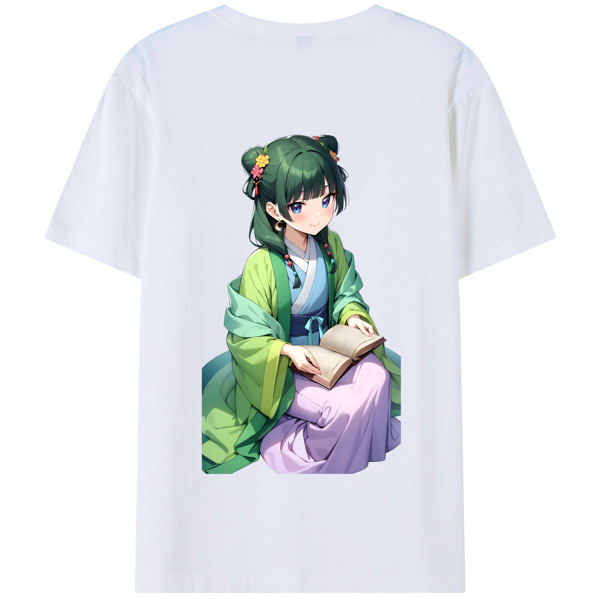 （画像用） 薬屋のひとりごと The Apothecary Diaries 綿100％半袖Tシャツ（背面プリント）