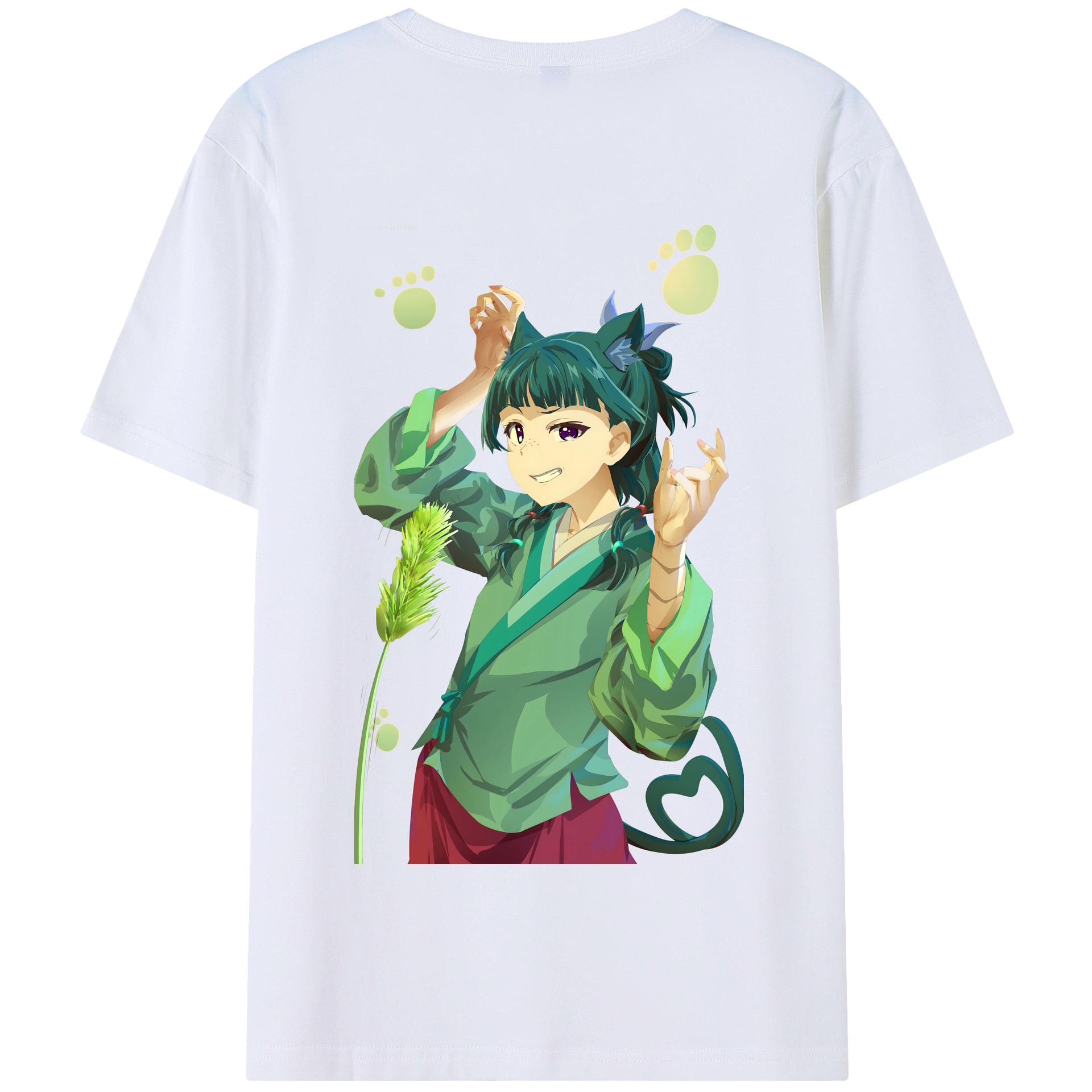 （画像用） 薬屋のひとりごと The Apothecary Diaries 綿100％半袖Tシャツ（背面プリント）