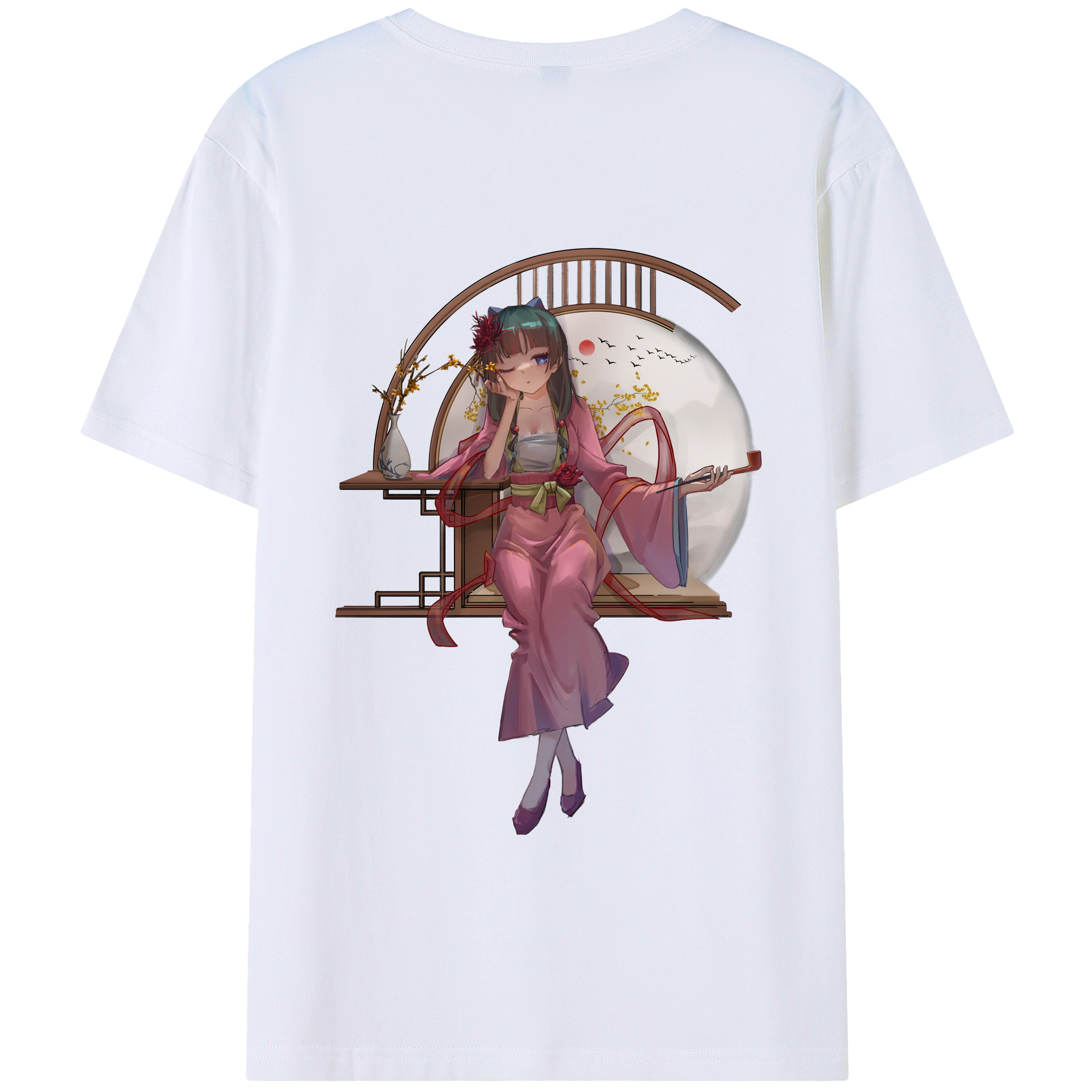 （画像用） 薬屋のひとりごと The Apothecary Diaries 綿100％半袖Tシャツ（背面プリント）