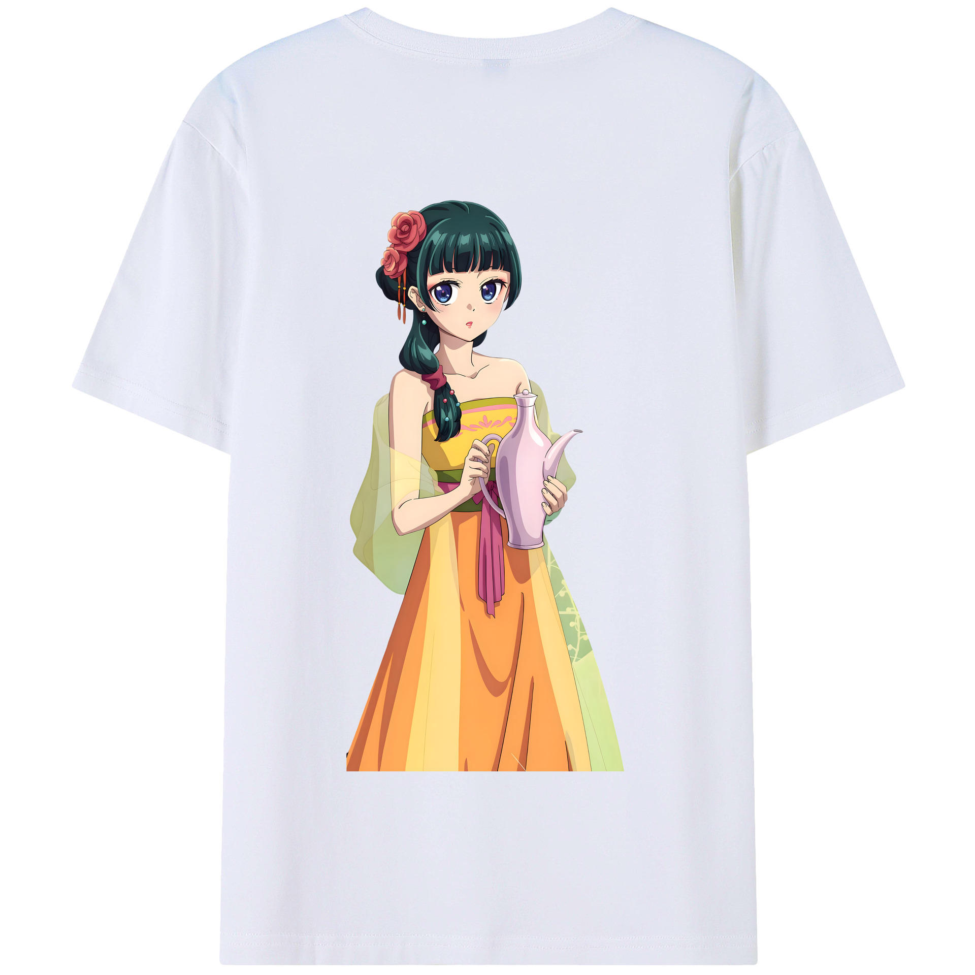 （画像用） 薬屋のひとりごと The Apothecary Diaries 綿100％半袖Tシャツ（背面プリント）