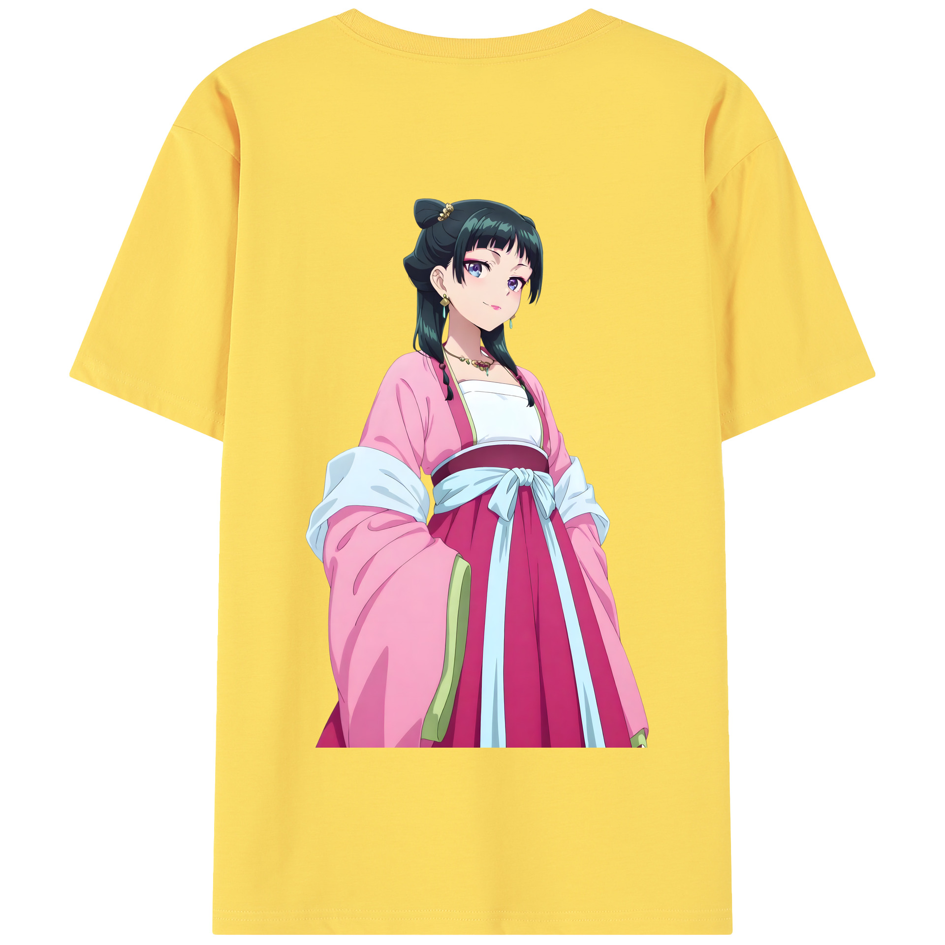 （画像用） 薬屋のひとりごと The Apothecary Diaries 綿100％半袖Tシャツ（背面プリント）